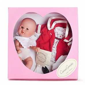 Кукла Бебетин в платье и красном пальто 21 см (D'nenes Diseсo, S.L, 32002-d)